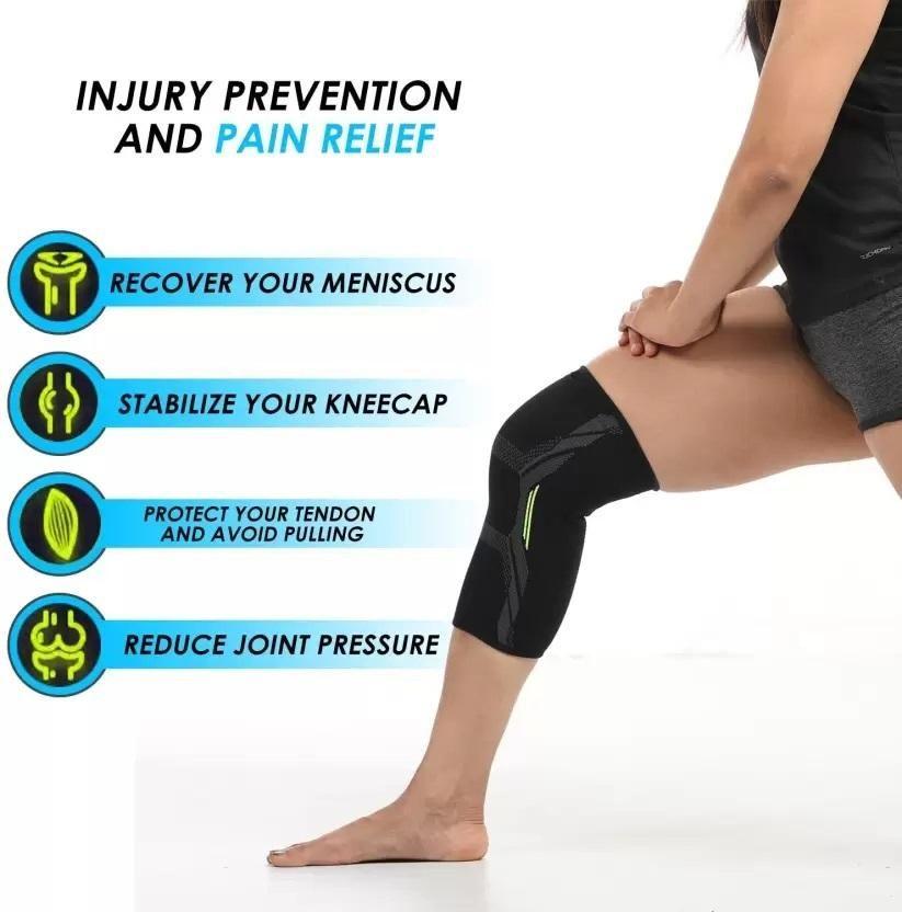 MAH FITGEAR Knee Cap Compression Support | Adjustable Knee Brace for Pain Relief, Injury Prevention & Sports Recovery
