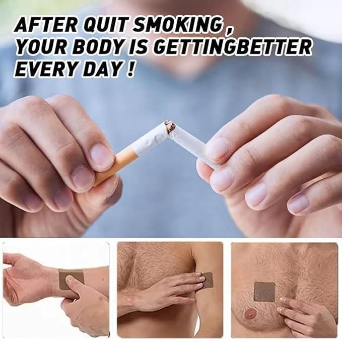MAH FITGEAR Anti-Smoke Patches (Pack of 10) | Herbal Support for Quitting Smoking & Nicotine Control