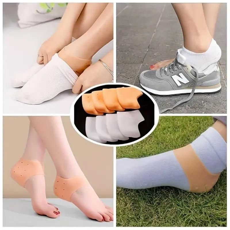 MAH FITGEAR 2 Pair Ankle & 1 Pair Heel Protector | Soft Gel Foot Care for Comfort, Pain Relief & Injury Prevention