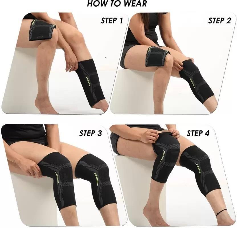 MAH FITGEAR Knee Cap Compression Support | Adjustable Knee Brace for Pain Relief, Injury Prevention & Sports Recovery
