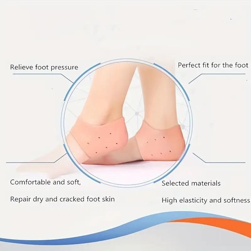 MAH FITGEAR 2 Pair Ankle & 1 Pair Heel Protector | Soft Gel Foot Care for Comfort, Pain Relief & Injury Prevention