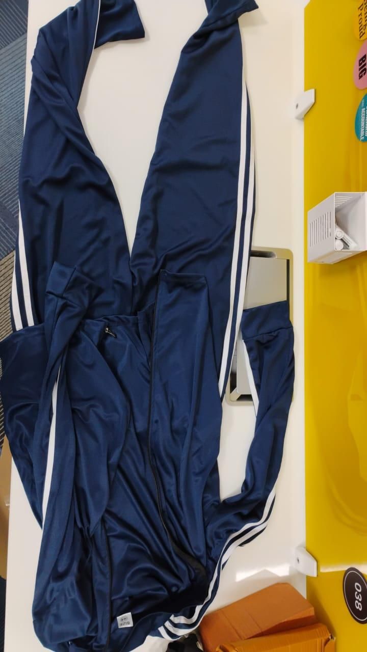 MAH FITGEAR Men’s Side Stripe 4-Way Polyester Track Suit | Lightweight Stretchable Activewear for Gym, Running & Sports