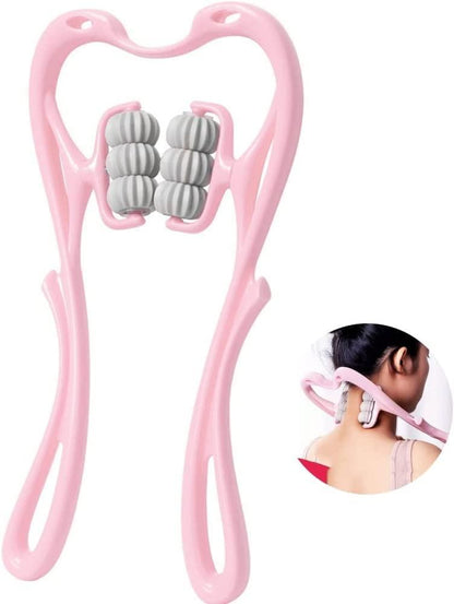 MAH FITGEAR 6-Wheel Dual Pressure Point Cervical Neck Massager | Pinpoint Roller Massage Tool for Neck, Spine & Stress Relief