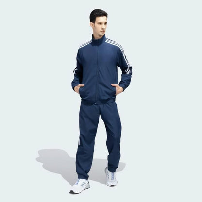 MAH FITGEAR Men’s Side Stripe 4-Way Polyester Track Suit | Lightweight Stretchable Activewear for Gym, Running & Sports