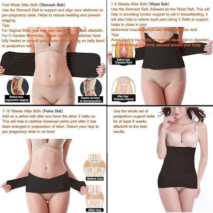 MAH FITGEAR Maternity & Post Pregnancy Belt | Adjustable Belly Support for Comfort, Recovery & Postpartum Care