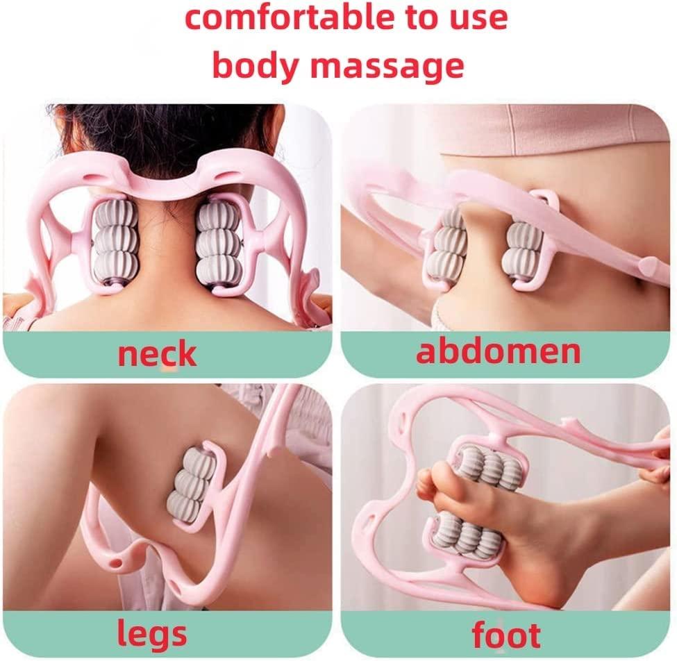 MAH FITGEAR 6-Wheel Dual Pressure Point Cervical Neck Massager | Pinpoint Roller Massage Tool for Neck, Spine & Stress Relief