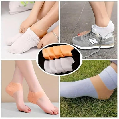 MAH FITGEAR 2 Pair Ankle & 1 Pair Heel Protector | Soft Gel Foot Care for Comfort, Pain Relief & Injury Prevention