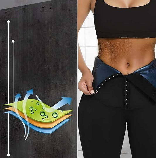 MAH FITGEAR Women’s Steam Sauna Weight Loss Pants | Sweat Enhancing Workout & Fitness Leggings for Slimming