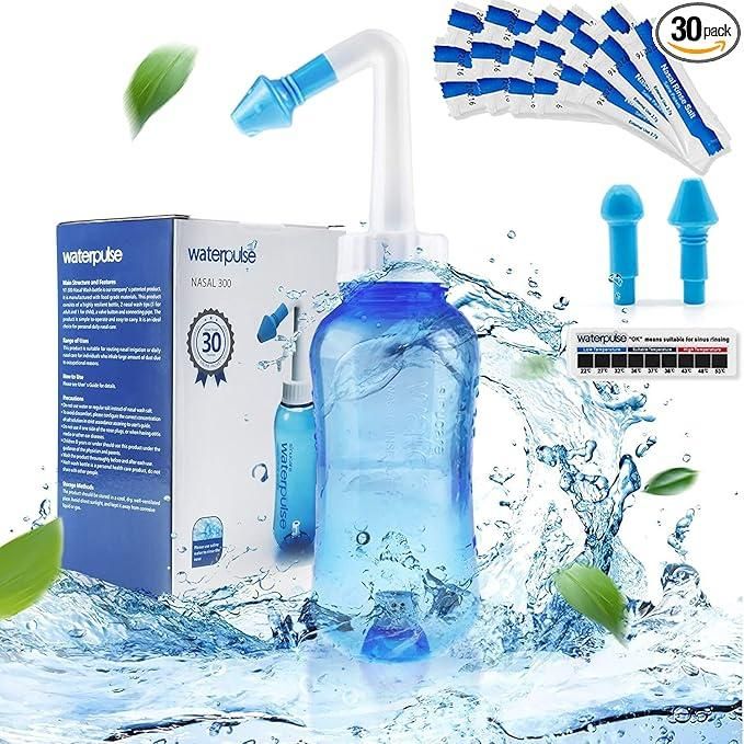 Mah FitGear Neti Pot for Sinus Cleaning – BPA-Free Nose Wash Cleaner for Adults & Kids