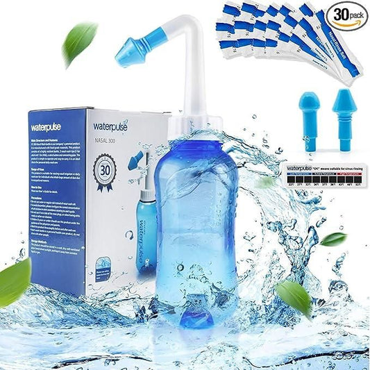 Mah FitGear Neti Pot for Sinus Cleaning – BPA-Free Nose Wash Cleaner for Adults & Kids
