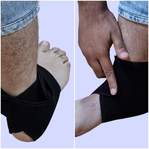 MAH FITGEAR Ankle Sprain Recovery Protective Sleeve (Pack of 1) | Adjustable Support for Injury Recovery & Pain Relief