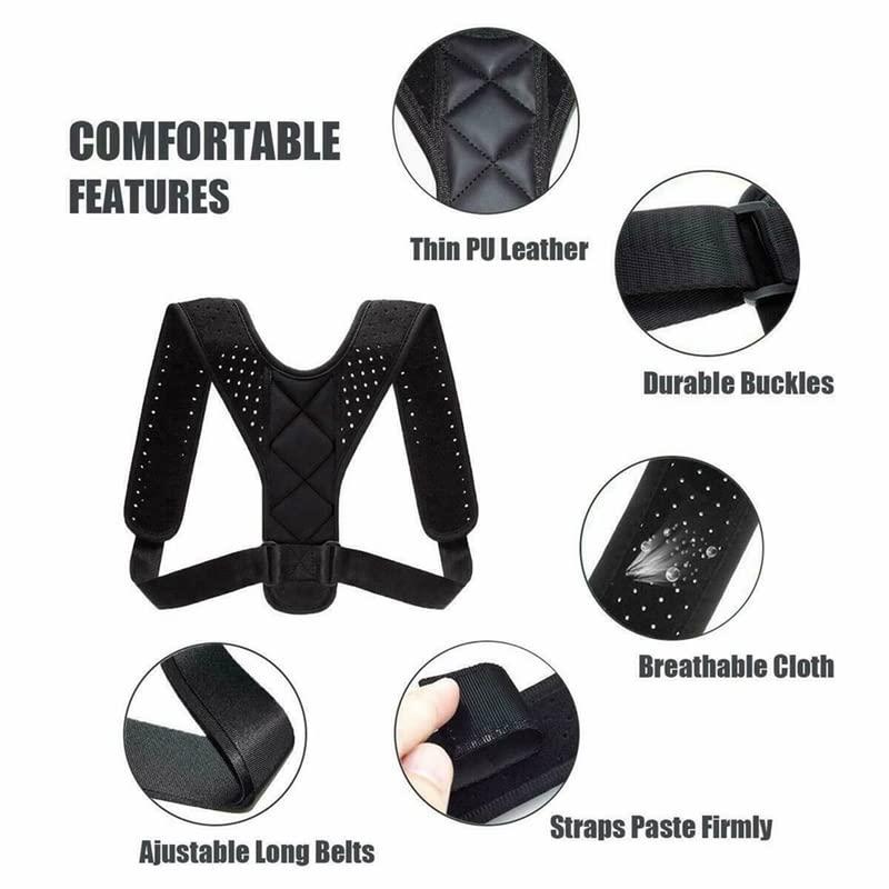 MAH FITGEAR Shoulder Support Belt Unisex | Adjustable Back & Shoulder Brace for Pain Relief, Posture Correction & Injury Prevention