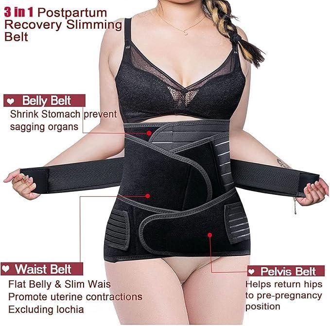 MAH FITGEAR Maternity & Post Pregnancy Belt | Adjustable Belly Support for Comfort, Recovery & Postpartum Care