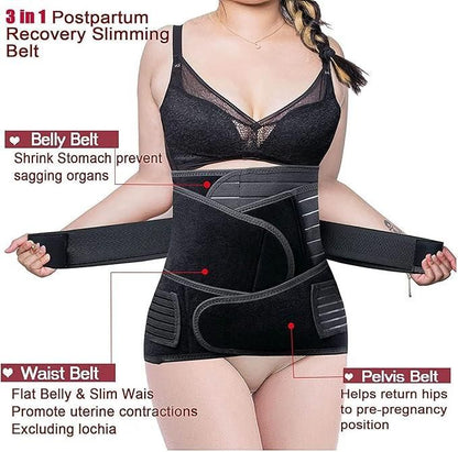 MAH FITGEAR Maternity & Post Pregnancy Belt | Adjustable Belly Support for Comfort, Recovery & Postpartum Care