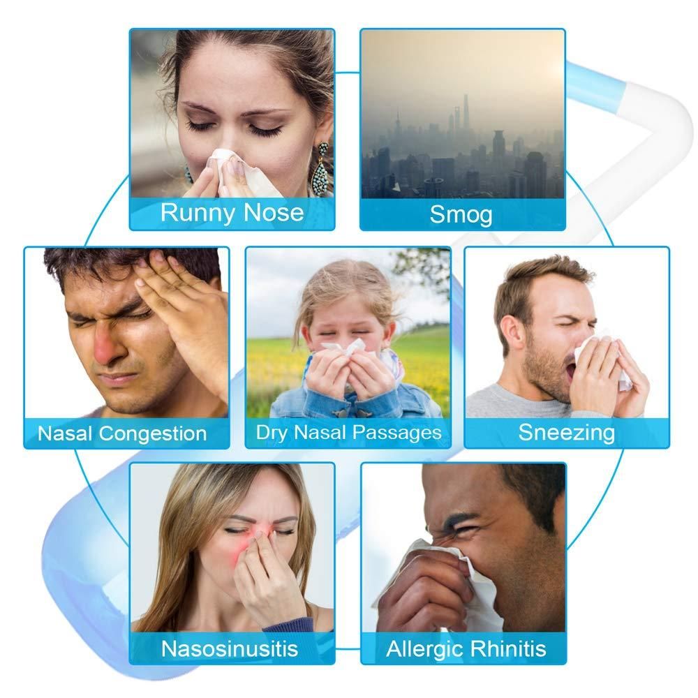 Mah FitGear Neti Pot for Sinus Cleaning – BPA-Free Nose Wash Cleaner for Adults & Kids