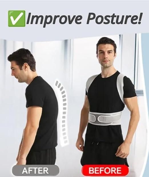 MAH FITGEAR Posture Corrector | Adjustable Back & Shoulder Support Brace for Men & Women – Pain Relief & Posture Improvement